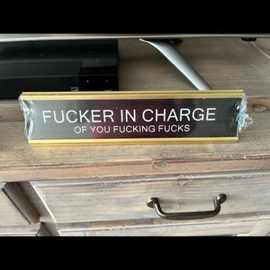Desk placards…